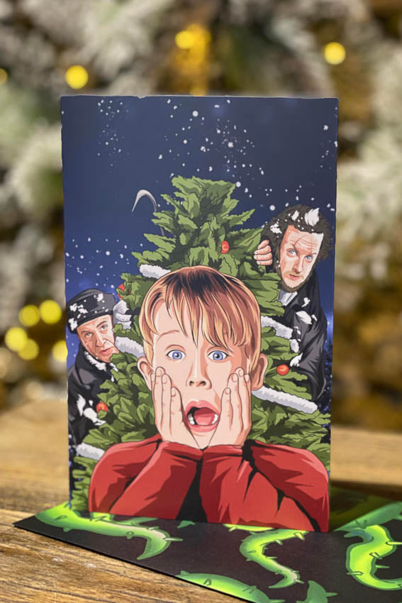Home Alone Christmas Card - Little Shop of Horrors