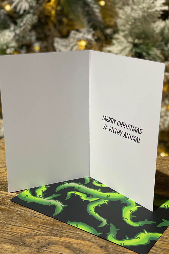 Home Alone Christmas Card - Little Shop of Horrors