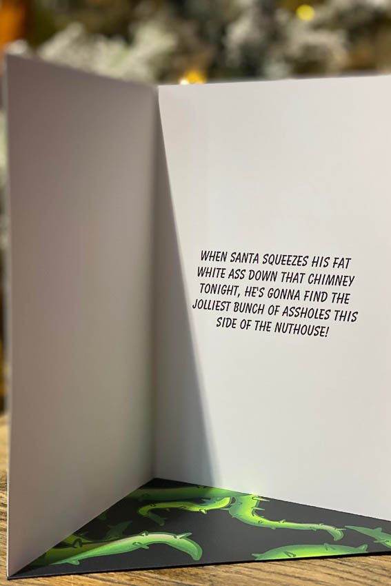 National Lampoons Christmas Card - Little Shop of Horrors - Mornington Peninsula Melbourne