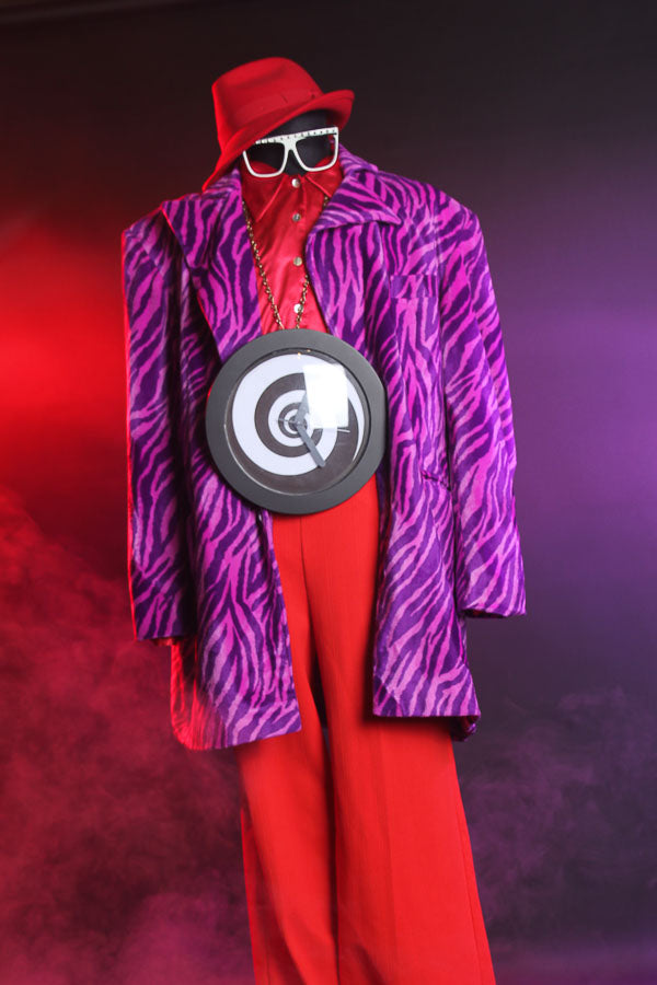 Flava Flav 1980s Rap Icon Costume Hire. Proudly by and available at, Little Shop of Horrors Costumery 6/1 Watt Rd Mornington & Melbourne