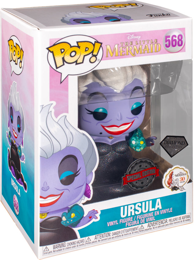 Disney Little Mermaid: Ursula with Eels Diamond Glitter Pop! - Little Shop of Horrors