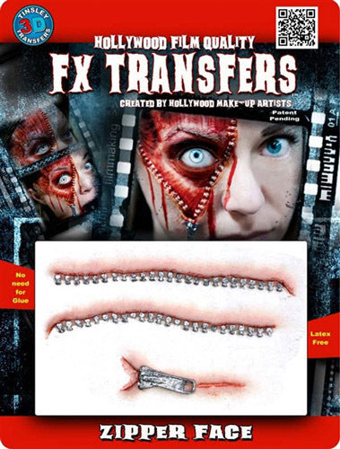 Zipper Face 3D Fx Transfer - Medium - Little Shop of Horrors