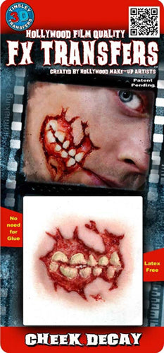 Cheek Decay 3D Fx Transfer - Small - Little Shop of Horrors