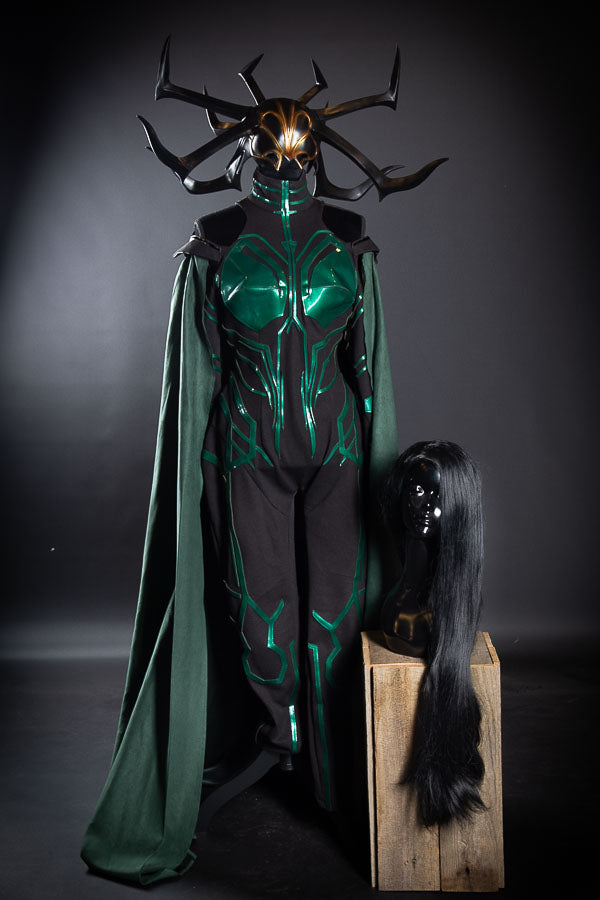 Avengers Hela Godess of Death Costume Hire or Cosplay, plus Makeup and Photography. Proudly by and available at, Little Shop of Horrors Costumery 6/1 Watt Rd Mornington & Melbourne
