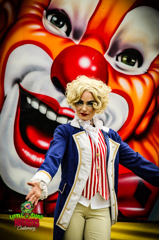 Circus Ringmaster Costume Hire or Cosplay, plus Makeup and Photography. Proudly by and available at, Little Shop of Horrors Costumery 6/1 Watt Rd Mornington & Melbourne