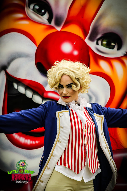 Circus Ringmaster Costume Hire or Cosplay, plus Makeup and Photography. Proudly by and available at, Little Shop of Horrors Costumery 6/1 Watt Rd Mornington & Melbourne