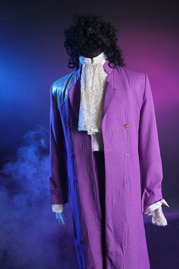 Prince Purple Rain 1980s Costume Hire or Cosplay, plus Makeup and Photography. Proudly by and available at, Little Shop of Horrors Costumery 6/1 Watt Rd Mornington & Melbourne