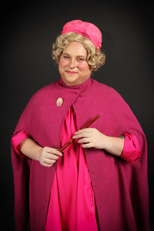 Harry Potter Dolores Umbridge Costume Hire or Cosplay, plus Makeup and Photography. Proudly by and available at, Little Shop of Horrors Costumery 6/1 Watt Rd Mornington & Melbourne