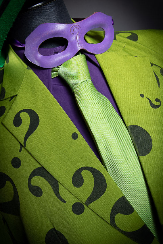The Riddler Mask Store The Riddler, Batman Villain Costume Hire - Little Shop of Horrors Costumery