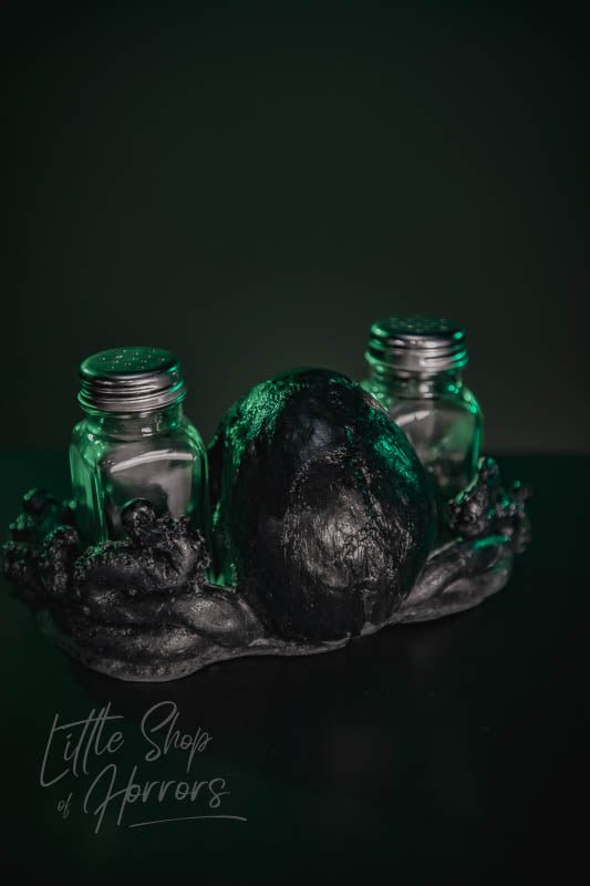 Octopus Salt & Pepper Shaker Holder Black - Little Shop of Horrors - Mornington Peninsula Melbourne