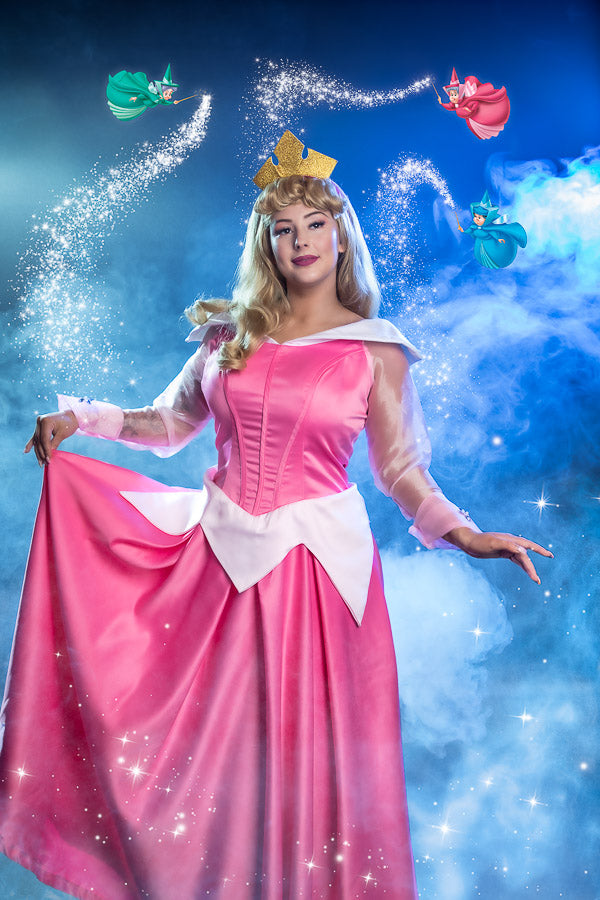 Sleeping Beauty Costume Hire or Cosplay, plus Makeup and Photography. Proudly by and available at, Little Shop of Horrors Costumery 6/1 Watt Rd Mornington & Melbourne