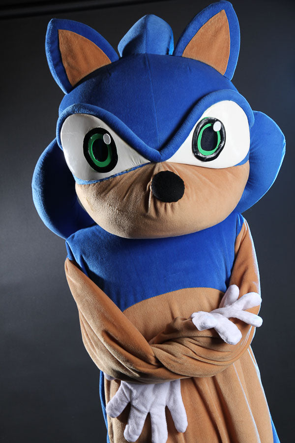 Sonic the Hedgehog Costume Hire or Cosplay, plus Makeup and Photography. Proudly by and available at, Little Shop of Horrors Costumery 6/1 Watt Rd Mornington & Melbourne