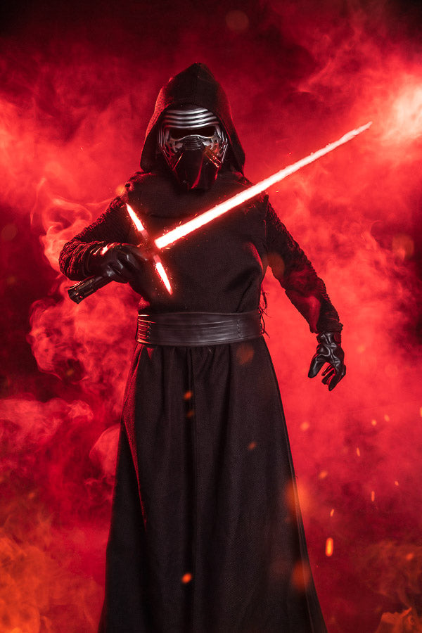 Star Wars Kylo Ren Costume Hire or Cosplay, plus Makeup and Photography. Proudly by and available at, Little Shop of Horrors Costumery 6/1 Watt Rd Mornington & Melbourne www.littleshopofhorrors.com.au