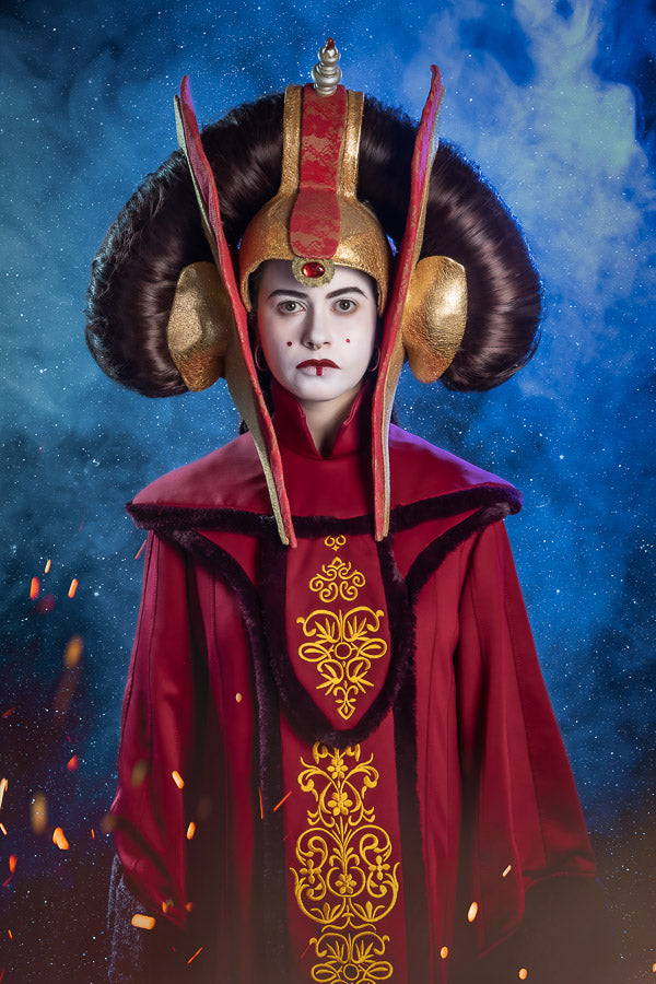 Star Wars Queen Padme Amidala Costume Hire or Cosplay, plus Makeup and Photography. Proudly by and available at, Little Shop of Horrors Costumery 6/1 Watt Rd Mornington & Melbourne
