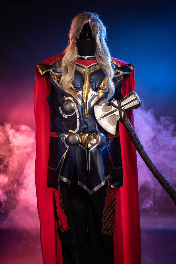 Avengers Thor Love & Thunder Costume Hire or Cosplay, plus Makeup and Photography. Proudly by and available at, Little Shop of Horrors Costumery Mornington, Frankston & Melbourne