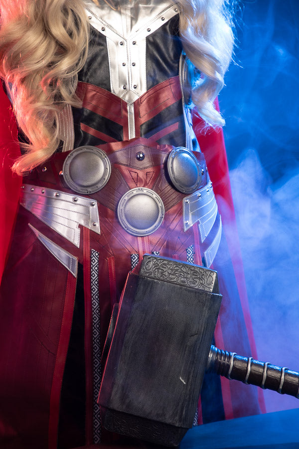 Mighty Thor Costume Hire or Cosplay, plus Makeup and Photography. Proudly by and available at, Little Shop of Horrors Costumery 6/1 Watt Rd Mornington & Melbourne