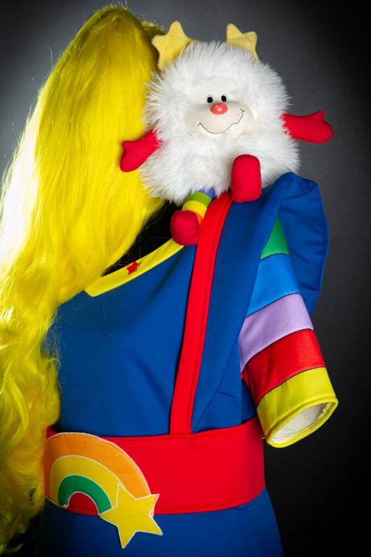 Rainbow Brite 1980s Costume Hire or Cosplay, plus Makeup and Photography. Proudly by and available at, Little Shop of Horrors Costumery 6/1 Watt Rd Mornington & Melbourne