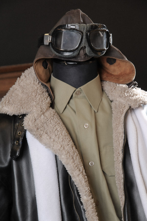 Vintage 1940s Aviator WW2 Costume Hire or Cosplay, plus Makeup and Photography. Proudly by and available at, Little Shop of Horrors Costumery 6/1 Watt Rd Mornington & Melbourne