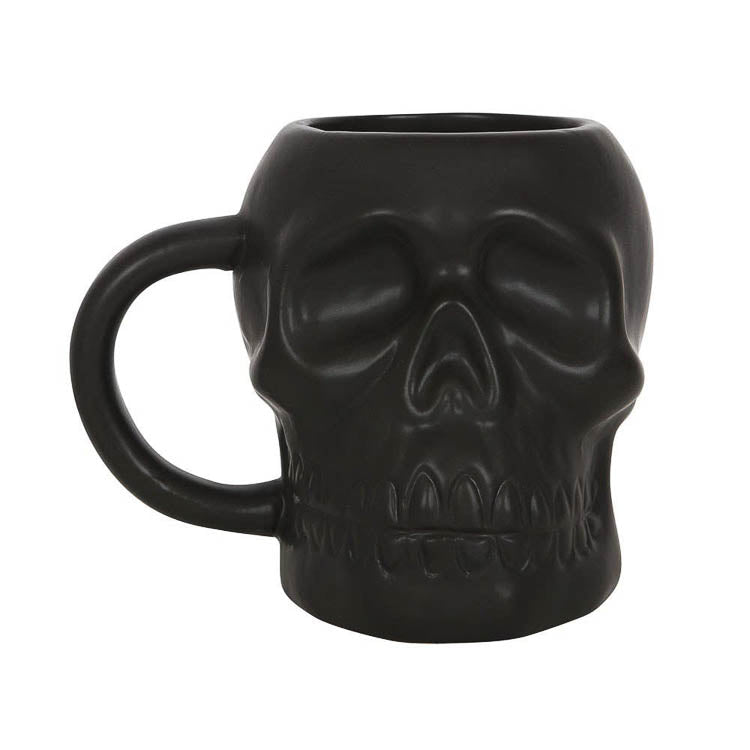 Skull Mug: Black - Little Shop of Horrors