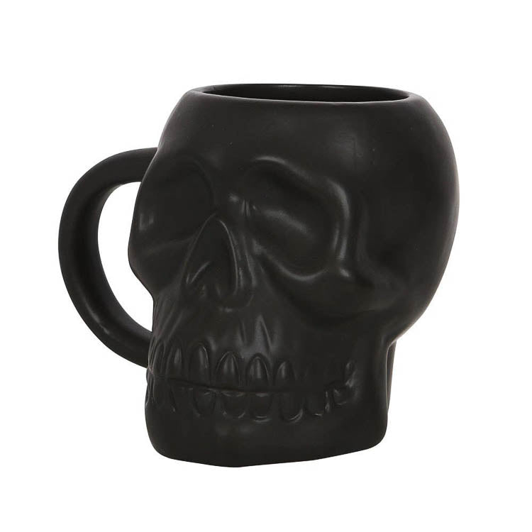 Skull Mug: Black - Little Shop of Horrors