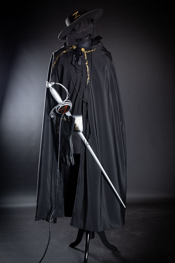 Zorro Costume Hire or Cosplay, plus Makeup and Photography. Proudly by and available at, Little Shop of Horrors Costumery Mornington, Frankston & Melbourne